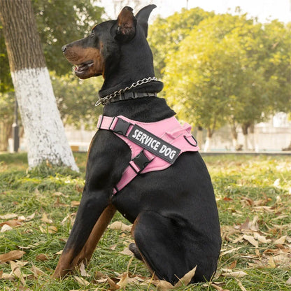 Dog Harness Emotional Support Pet Vest Harness Reflective Breathable and Adjustable No-Pull  Dog Harness