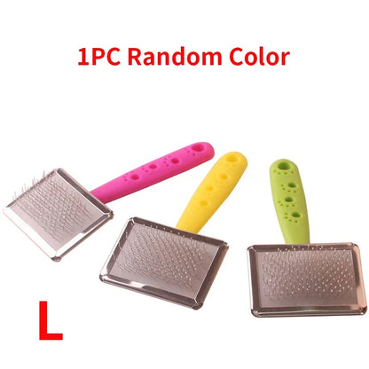 Pet Dog Comb Hair Removal Stainless Steel Knot Grooming Comb Puppy Accessories Brush Needle Comb Dog Supplies Pet Cleaning Tools