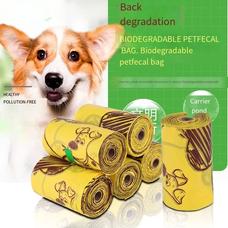 Dog Poop Bags Disposable Biodegradable Environmentally Friendly Garbage Bags Doggie Outdoor Home Clean Bag bolsas caca perro