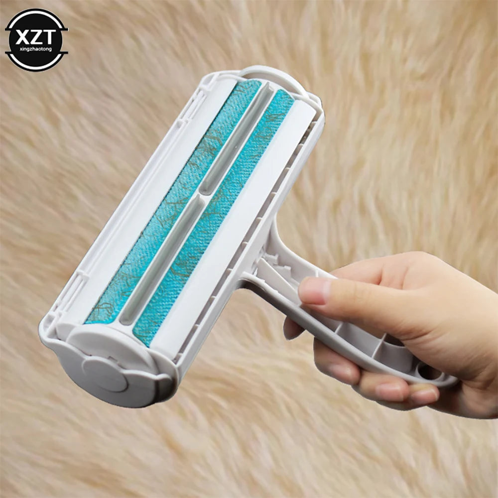 Multifunction Pet Hair Remover Roller Removing Dog Cat Hair from Furniture Self-Cleaning Lint Pet Hair Remover One Hand Operate