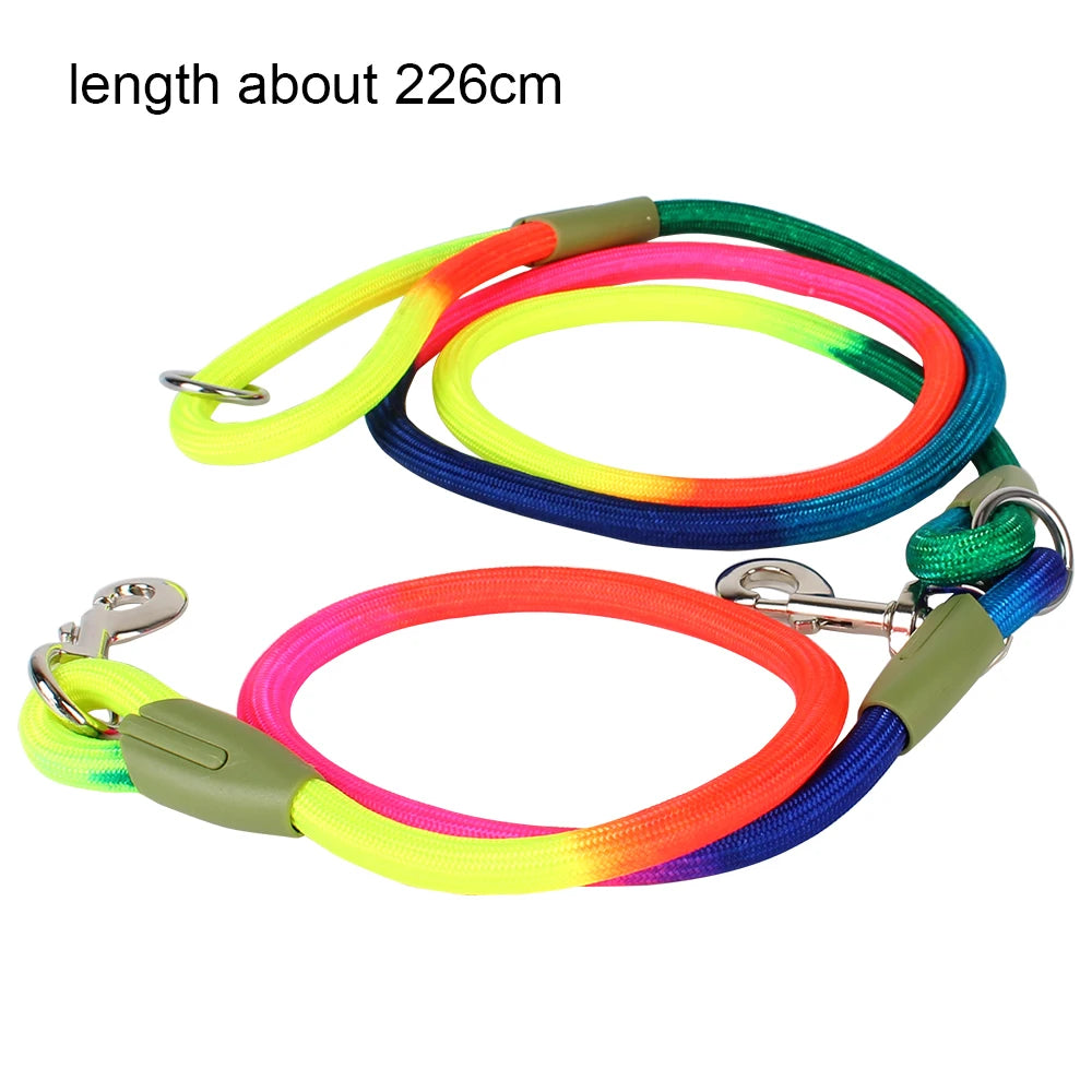 Pet Products Chain for Small Large Dogs Leads for Running Traction Rope Nylon Leashes Pet Dogs Chain Free Hands Rope