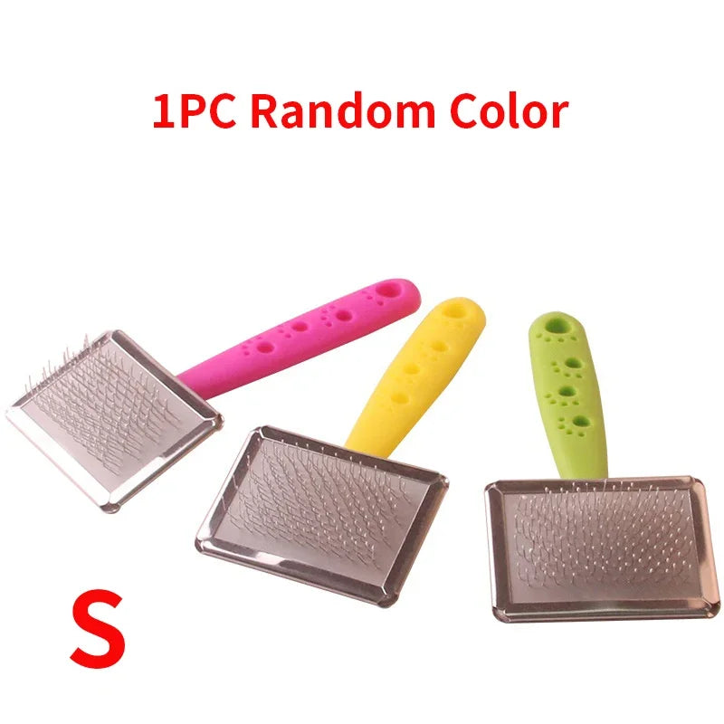 Pet Dog Comb Hair Removal Stainless Steel Knot Grooming Comb Puppy Accessories Brush Needle Comb Dog Supplies Pet Cleaning Tools