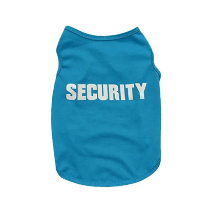 Security Clothing for Dogs Summer Pet Clothes Vest for Small Dogs Chihuahua Yorkshire Puppy Cats Low Price Pets T-shirt Costume