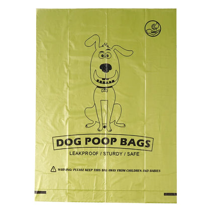 15PCS/ Roll Biodegradable Dog Poop Bags Bulk Biobase Scented Poo Bag Degradable Cat Waste Bags Dog Poop Bag Dispenser