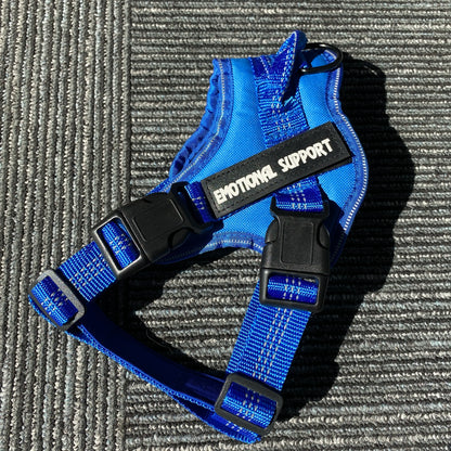 Dog Harness Emotional Support Pet Vest Harness Reflective Breathable and Adjustable No-Pull  Dog Harness