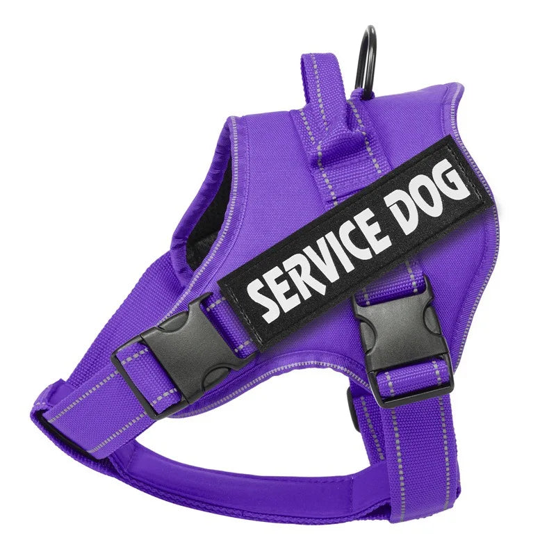 Dog Harness Emotional Support Pet Vest Harness Reflective Breathable and Adjustable No-Pull  Dog Harness