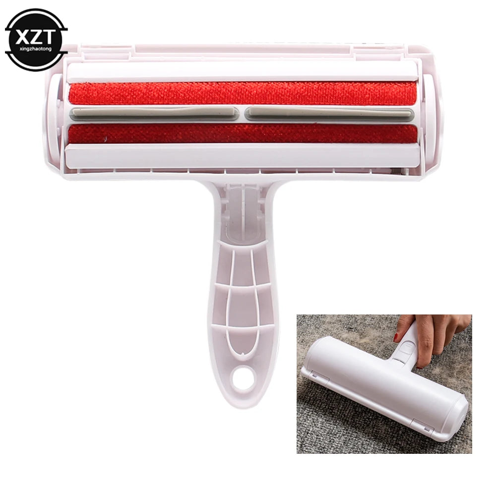 Multifunction Pet Hair Remover Roller Removing Dog Cat Hair from Furniture Self-Cleaning Lint Pet Hair Remover One Hand Operate