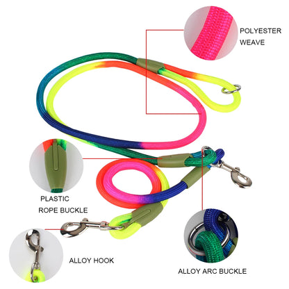 Pet Products Chain for Small Large Dogs Leads for Running Traction Rope Nylon Leashes Pet Dogs Chain Free Hands Rope