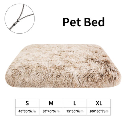 Dog Accessories for Large Dogs Cat's House Plush Pet Bed for Dog XL Square Mat For Small Medium Pet Calming Bed Mat 100cm